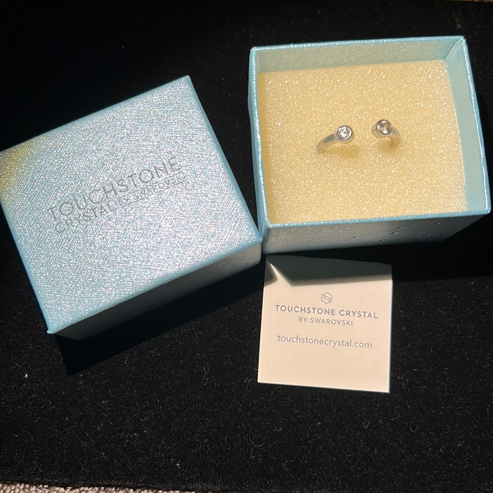 Touchstone Crystal Open Minded Ring